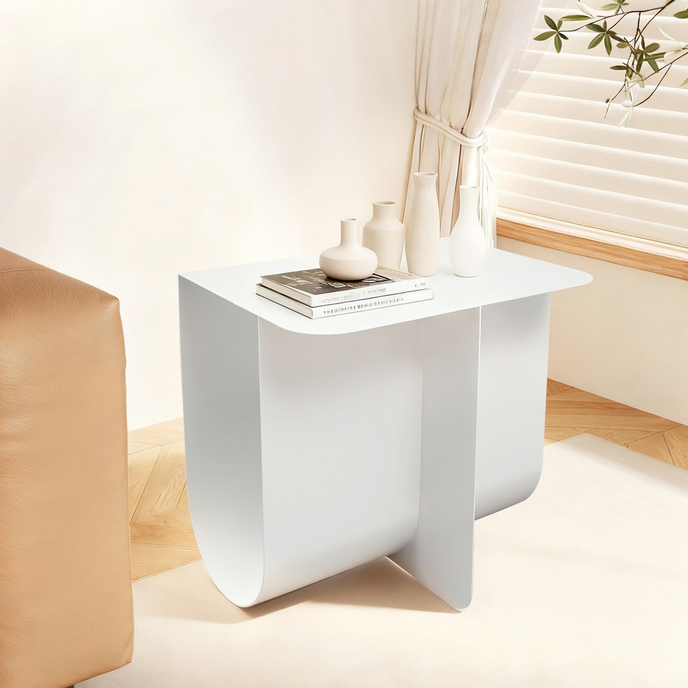 Floor Standing Side Table Metal Small End Table Modern Coffee Table 40*30*38cm