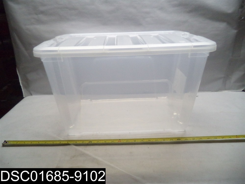 QTY=6: 100245 IRIS Brand 53 Quart Stack and Pull Clear Storage Container