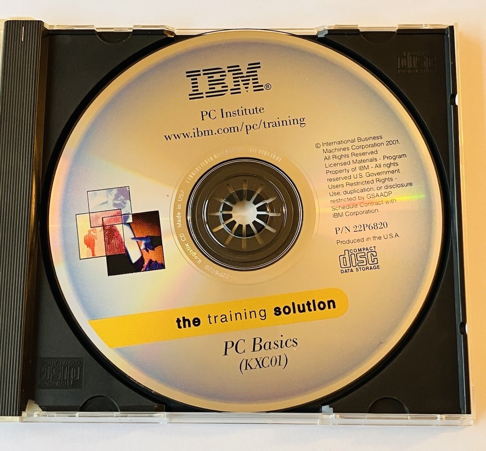 IBM PC Institute The Training Solution CD Set PC Basics & PC Architecture (2001)