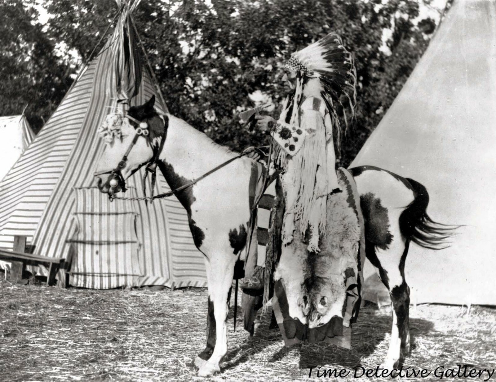 Native American Nez Perce Man Jonas Whitebear (1) - 1923 - Historic Photo Print