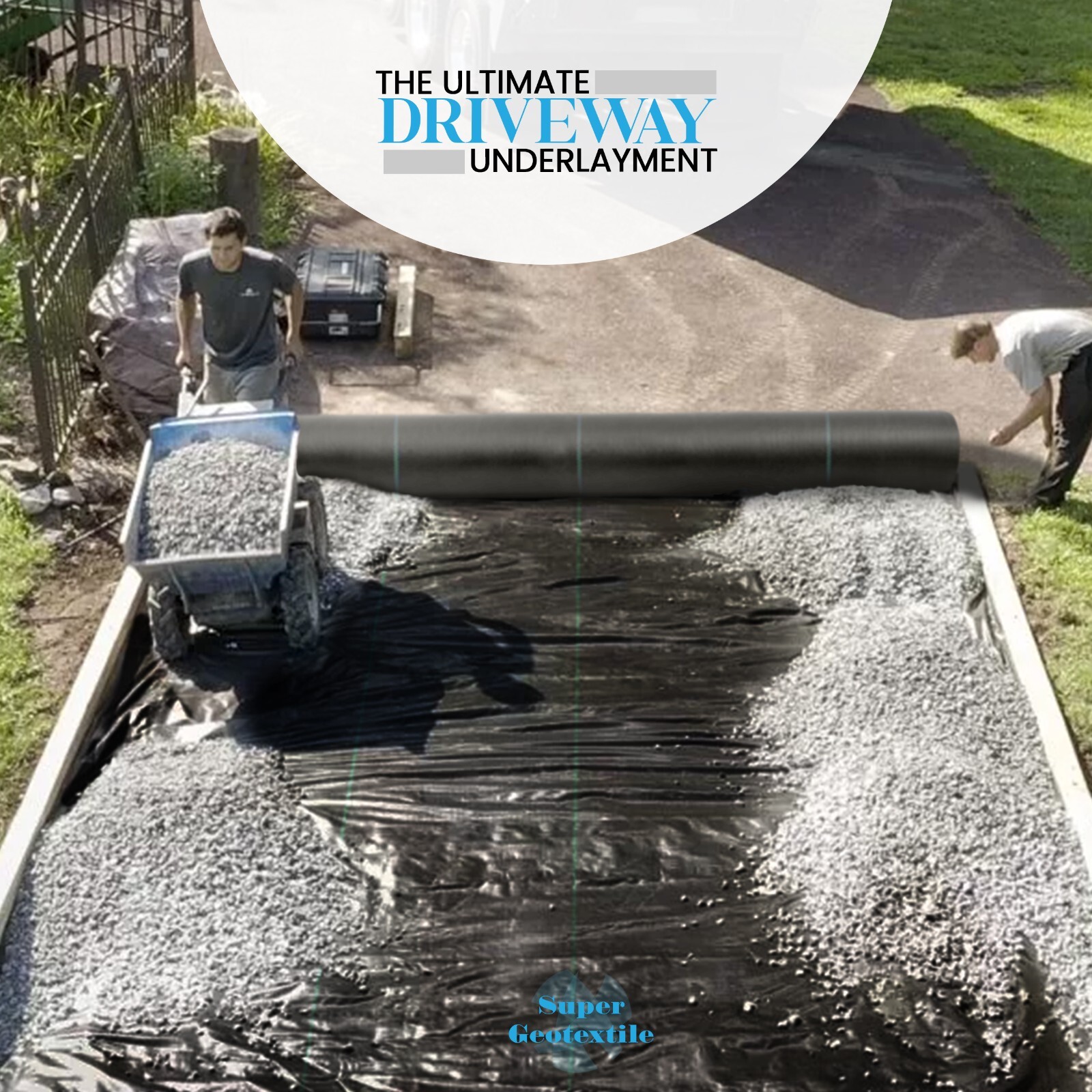 Super Geotextile Woven Geotextile Fabric for Driveway and Road Stabilization