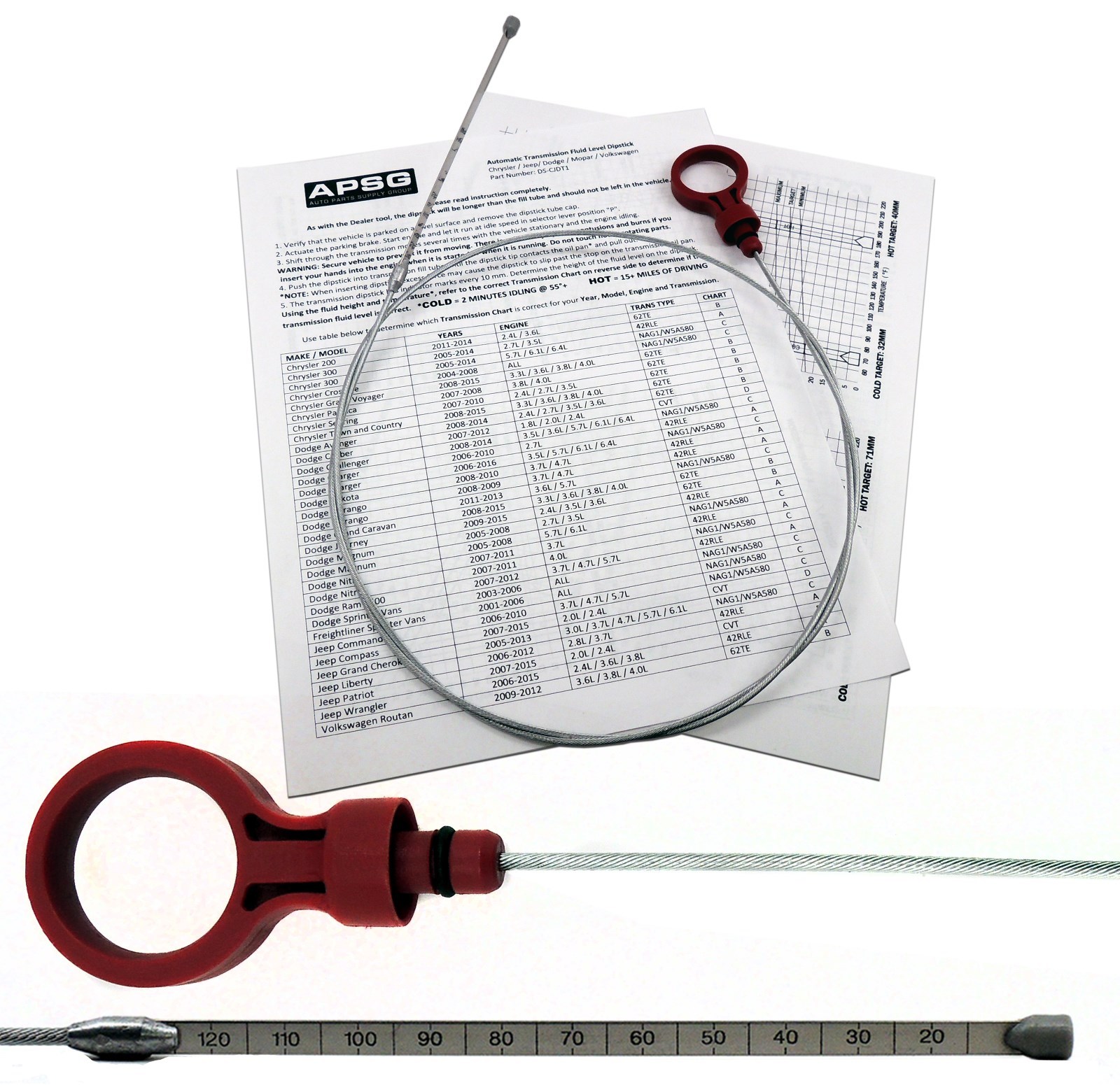 - TRANSMISSION DIPSTICK TOOL - automatic oil auto trans ATF Fluid Level Dip NEW