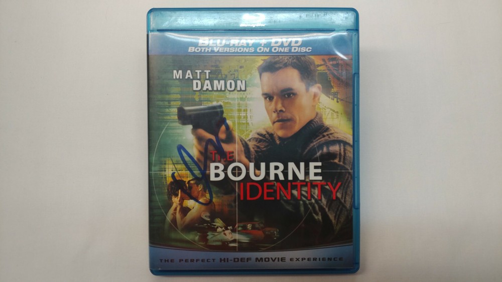 Matt Damon Signed Bourne Identity Dvd COA