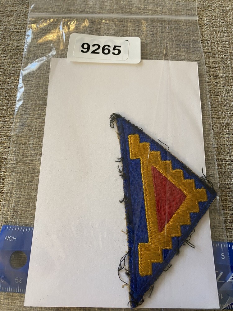 US Army 7th Army Triangle Red Blue Yellow Patch INV9265