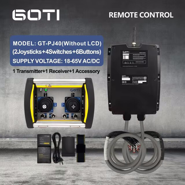 Industrial Crane Chargeable Remote Wireless Controller 2 PCS five step Joysticks
