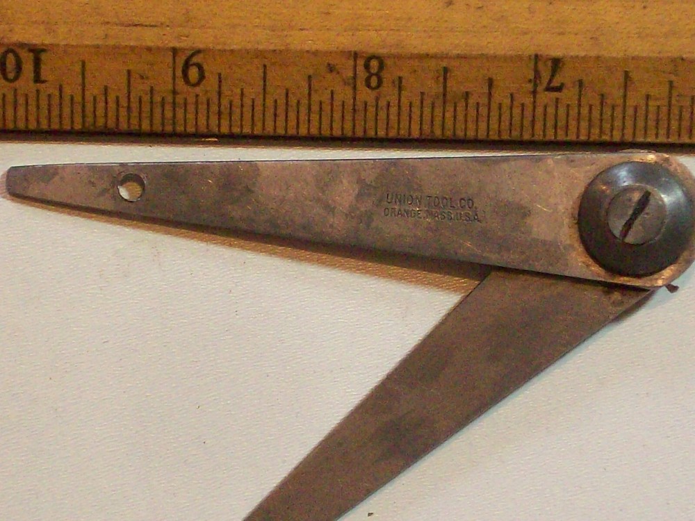 TOOL HERMAPHRODITE CALIPER 6 inch UNION TOOL Co Orange Mass U.S.A. – pointer mis
