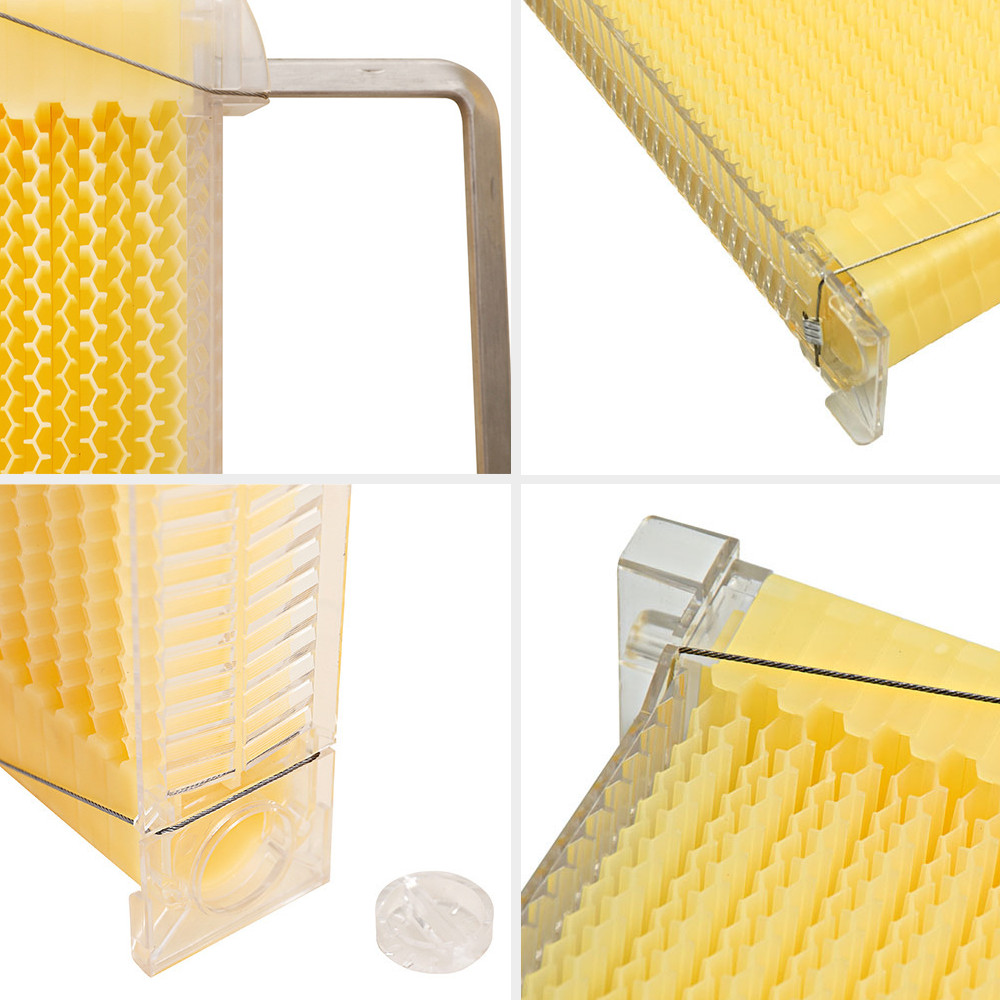 7 Auto Honey Beehive Frames Upgraded Honey Comb Bee Frames Beekeeping Frames USA