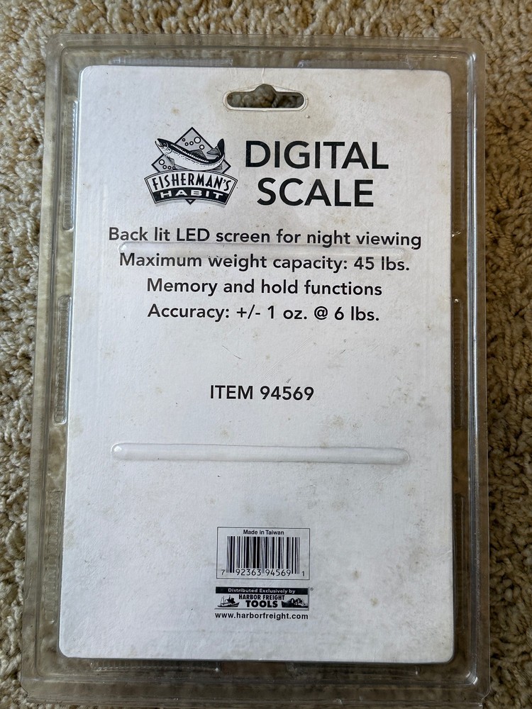 Fisherman's Digital Fish Scale 45Lbs.