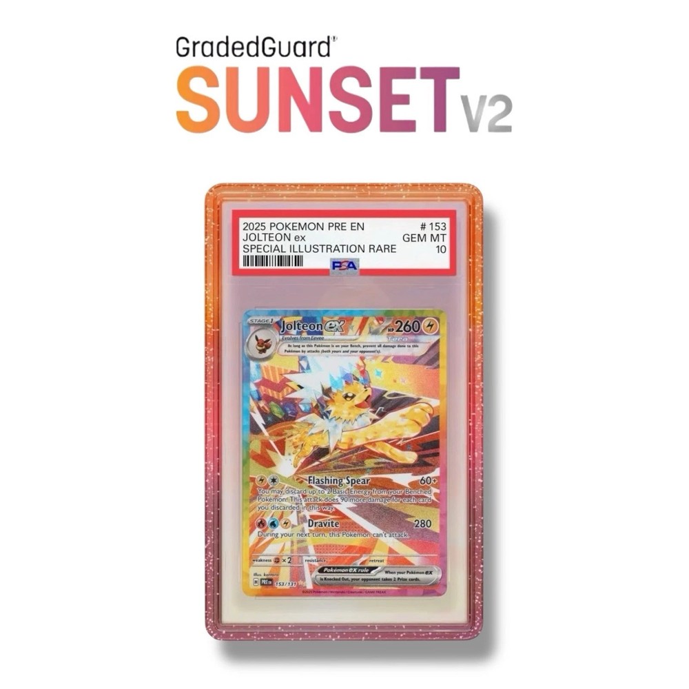 GradedGuard SUNSET V2  Limited Edition PSA Graded Card Case Guard