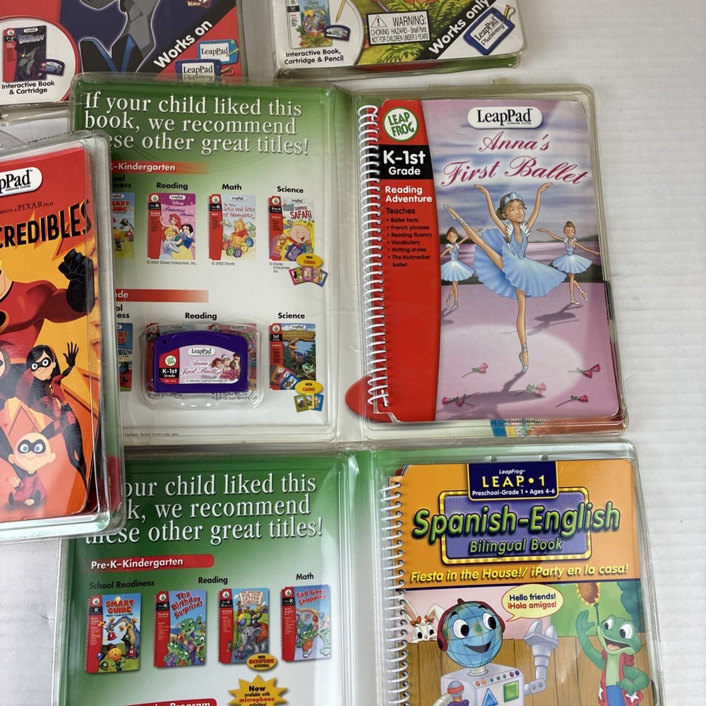 LeapFrog Educational Learning 8 Books with Cartridges