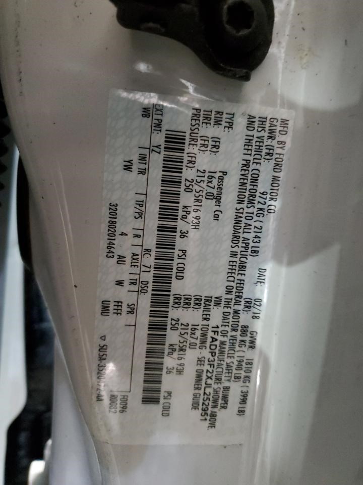 Floor Jack fits 2018 Ford Focus Grade A