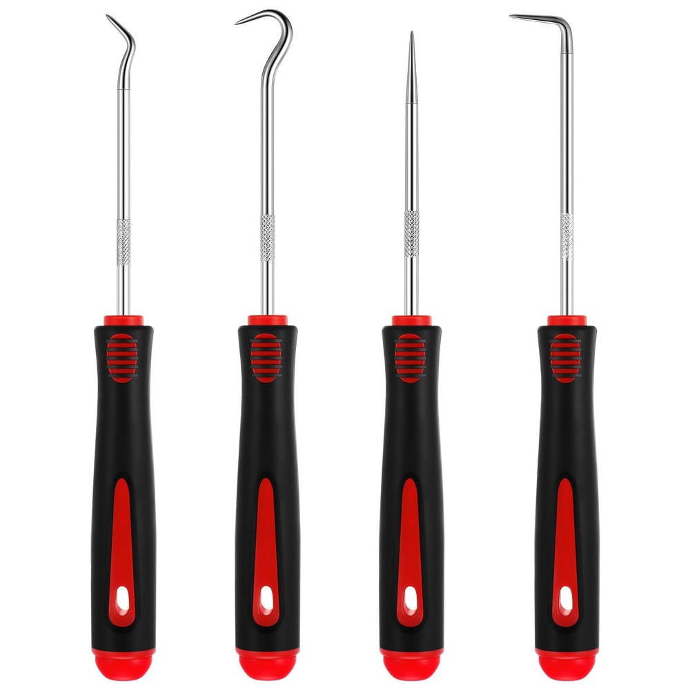 4PCS Pick and Hook Set 6.5" Precision Red