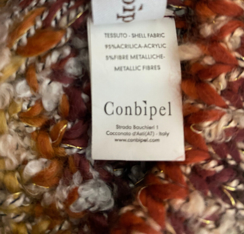 Conbipel Cappelli Womens Hat Winter Beanie Cap Multi Colored NEW