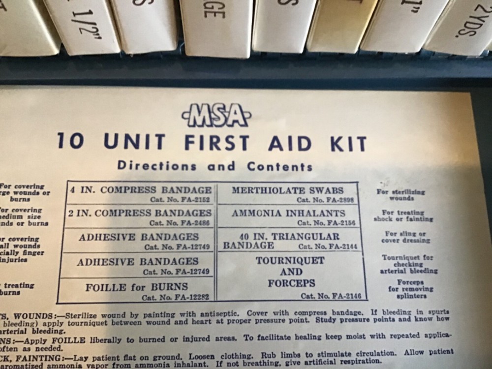 MSA Complete 10 Unit First Aid Kit