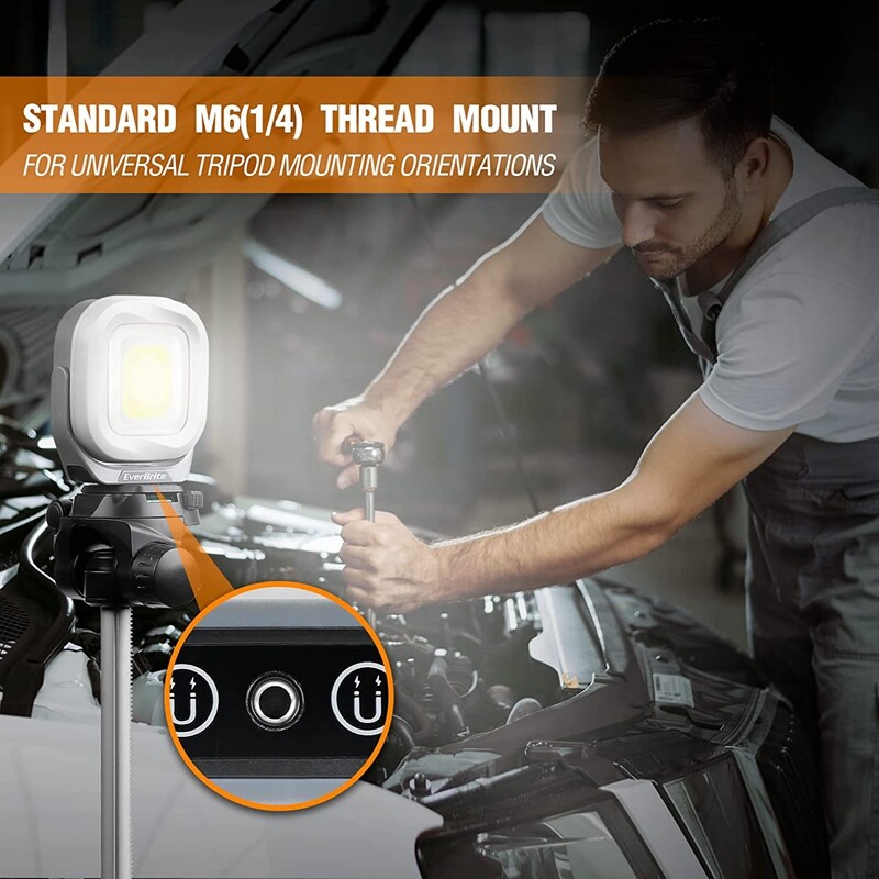 EverBrite Rechargeable Work Light, Portable Magnetic Led Work Light 4 Modes NEW