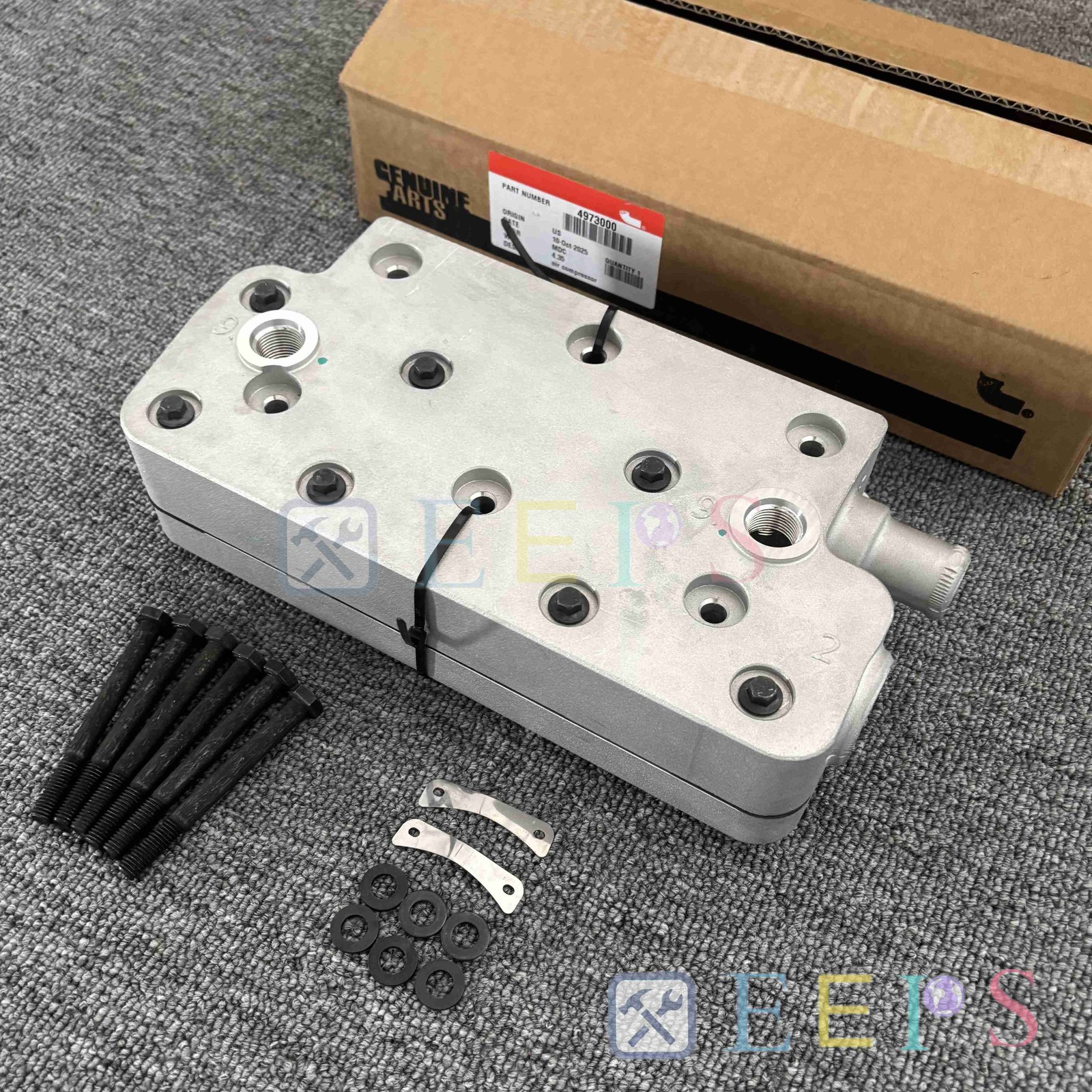 OEM Air Brake Compressor Cylinder Head Fit For Cummins / 9115150030/ 9115150070