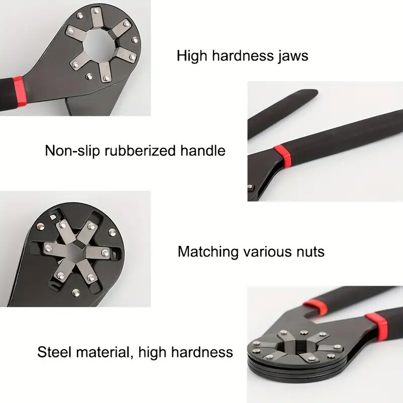 6" or 8" Universal Magic Wrench Multifunctional Adjustable Wrenches Spanner Tool
