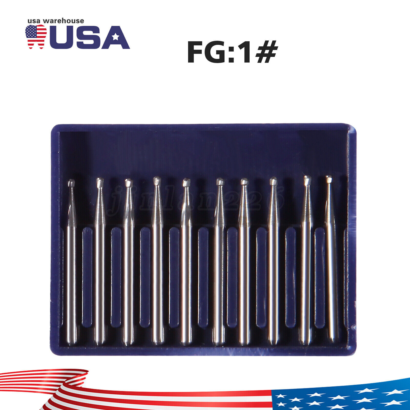 Dental Carbide Burs FG Friction Grip Round Tungsten Carbides High Speed