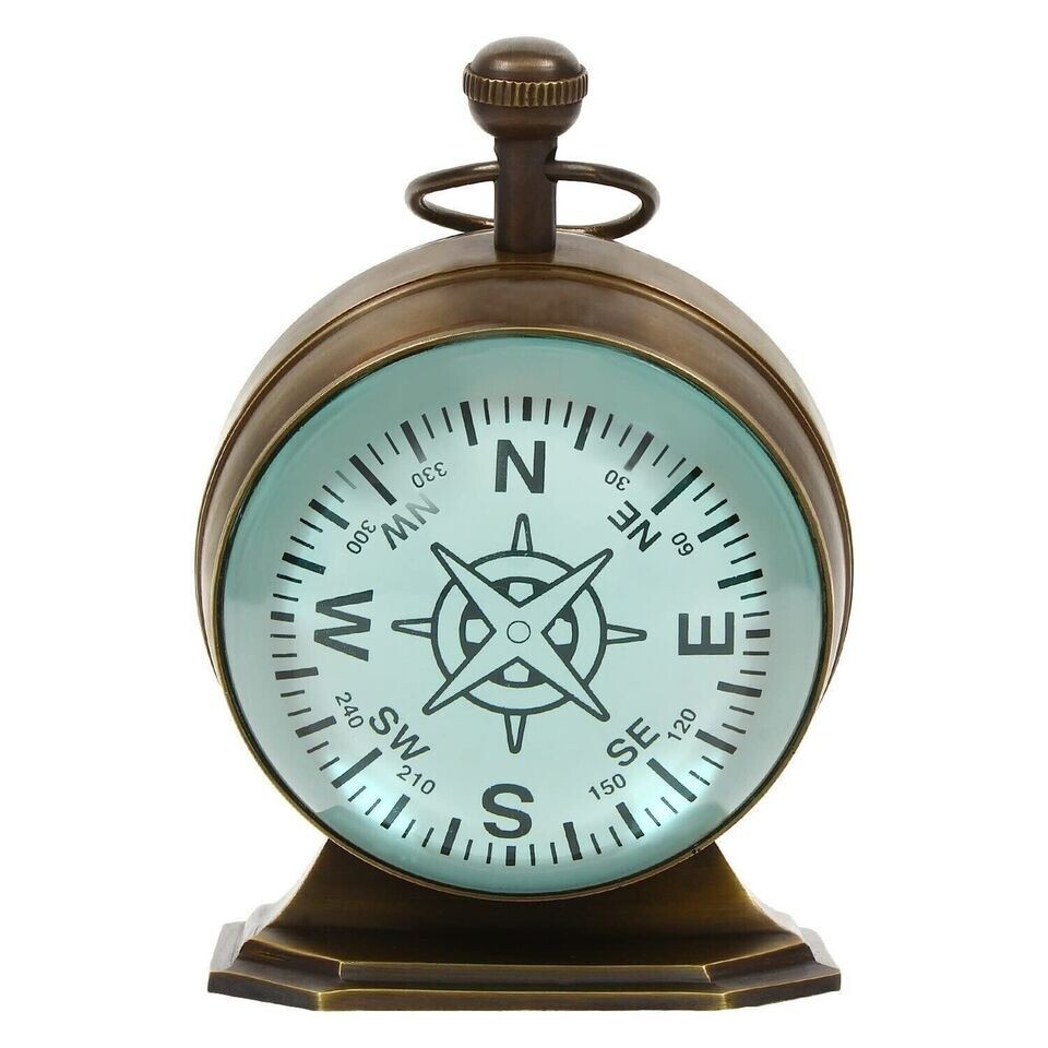 Vintage Maritime Small Table Watch Brass Table Clock Replica Handmade Gift