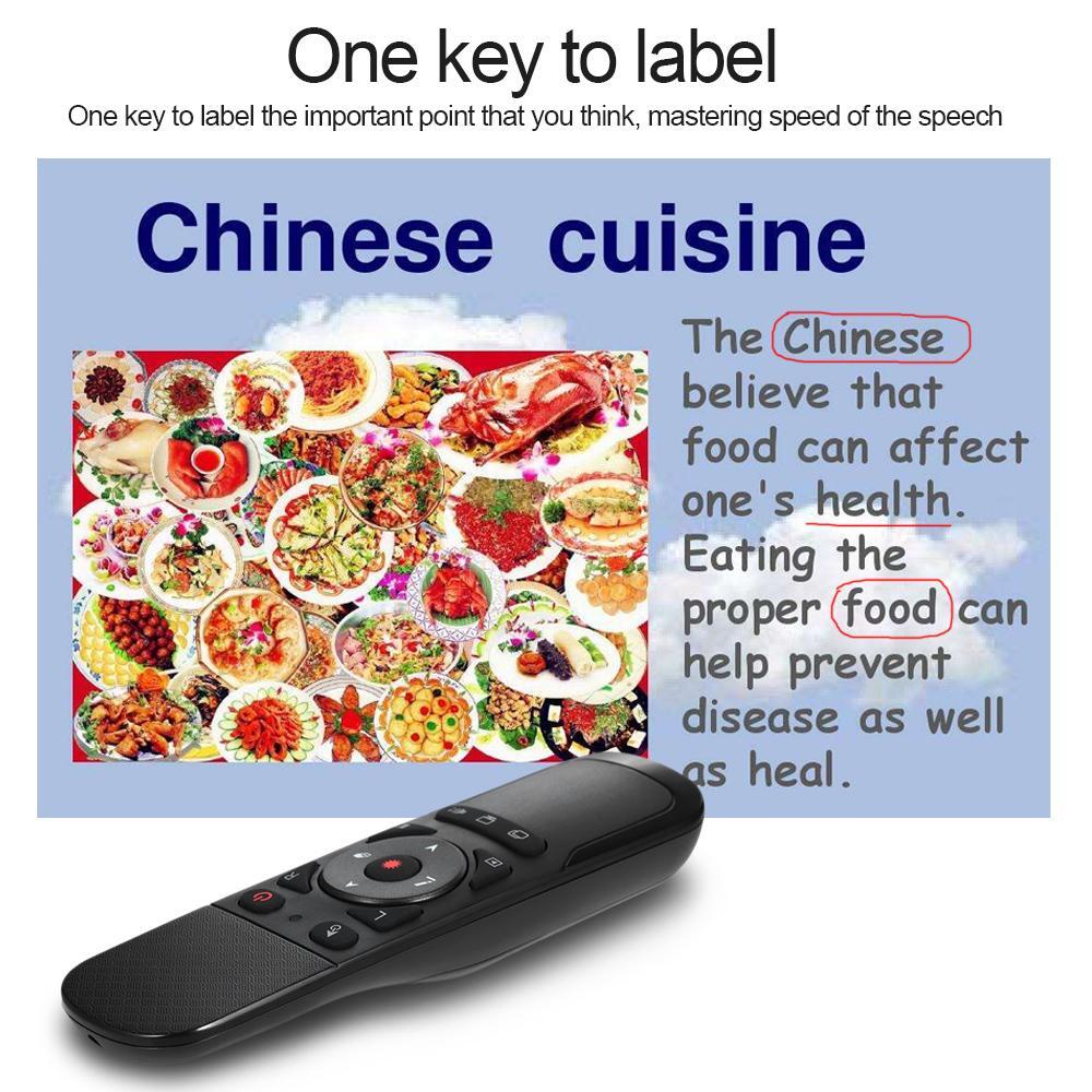 2.4G Wireless Air Mouse Presenter Remote w/ Laser Pointer & Gyroscope