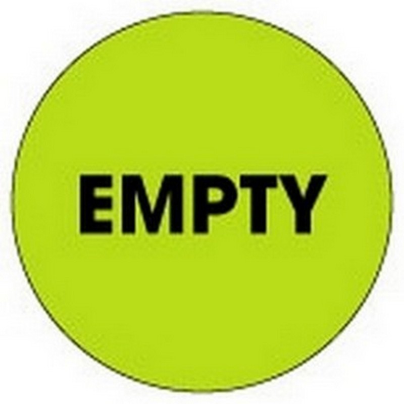 2" Diameter Empty Circle Labels (500 per Roll)