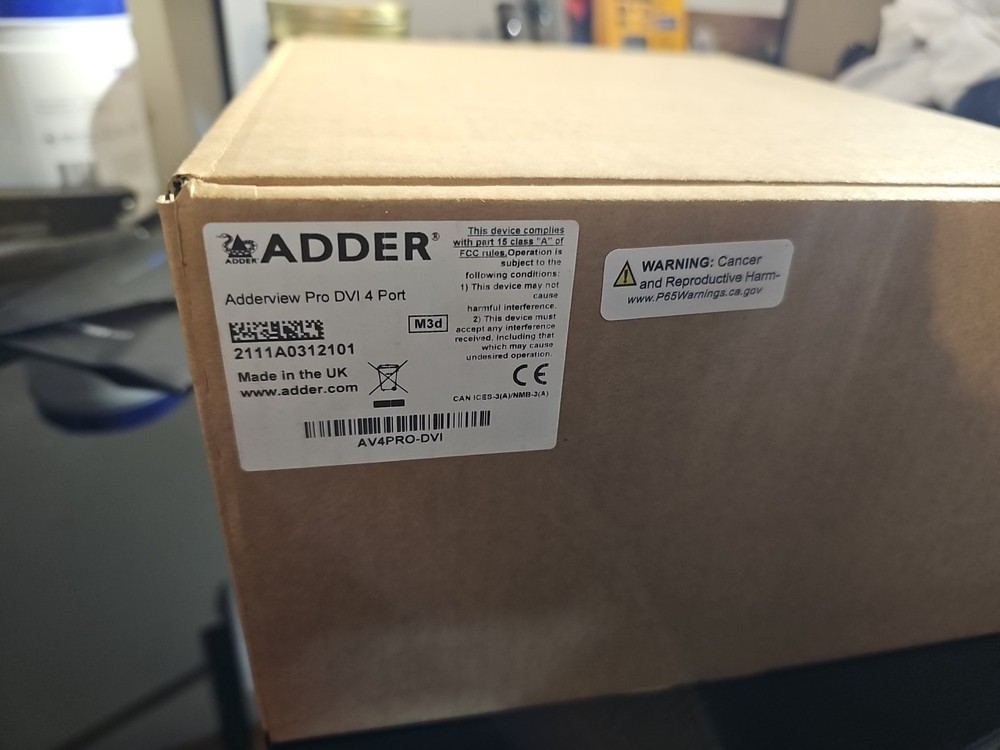 New ADDERView® 4PRO-DP (AV4PRO) DP Switch