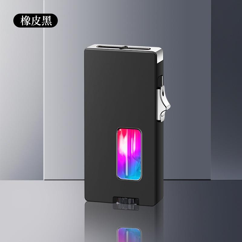 Shake Ignition Gravity Lighter Wide Flame Alloy Butane Refillable Type-c Charge