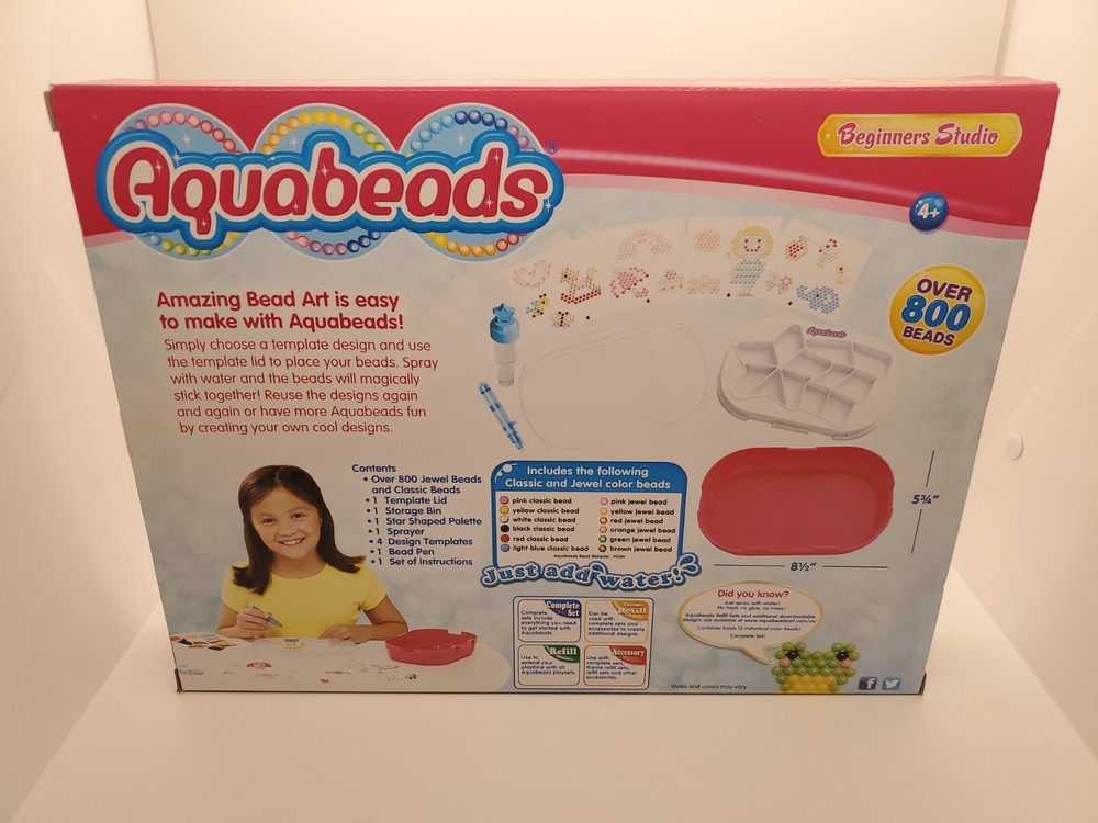 Aquabeads Ultimate Design Studio Playset, Complete Set- over 800 beads Beginners