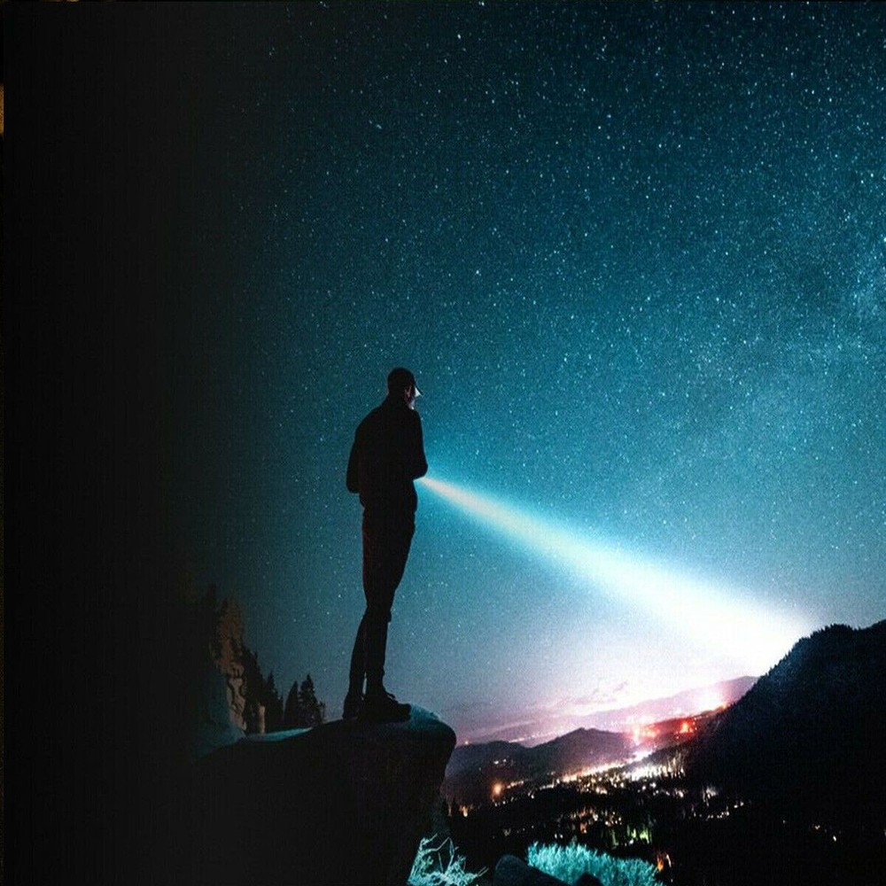 2x LED Super Bright Flashlight Rechargeable Torch Tactical Lamp