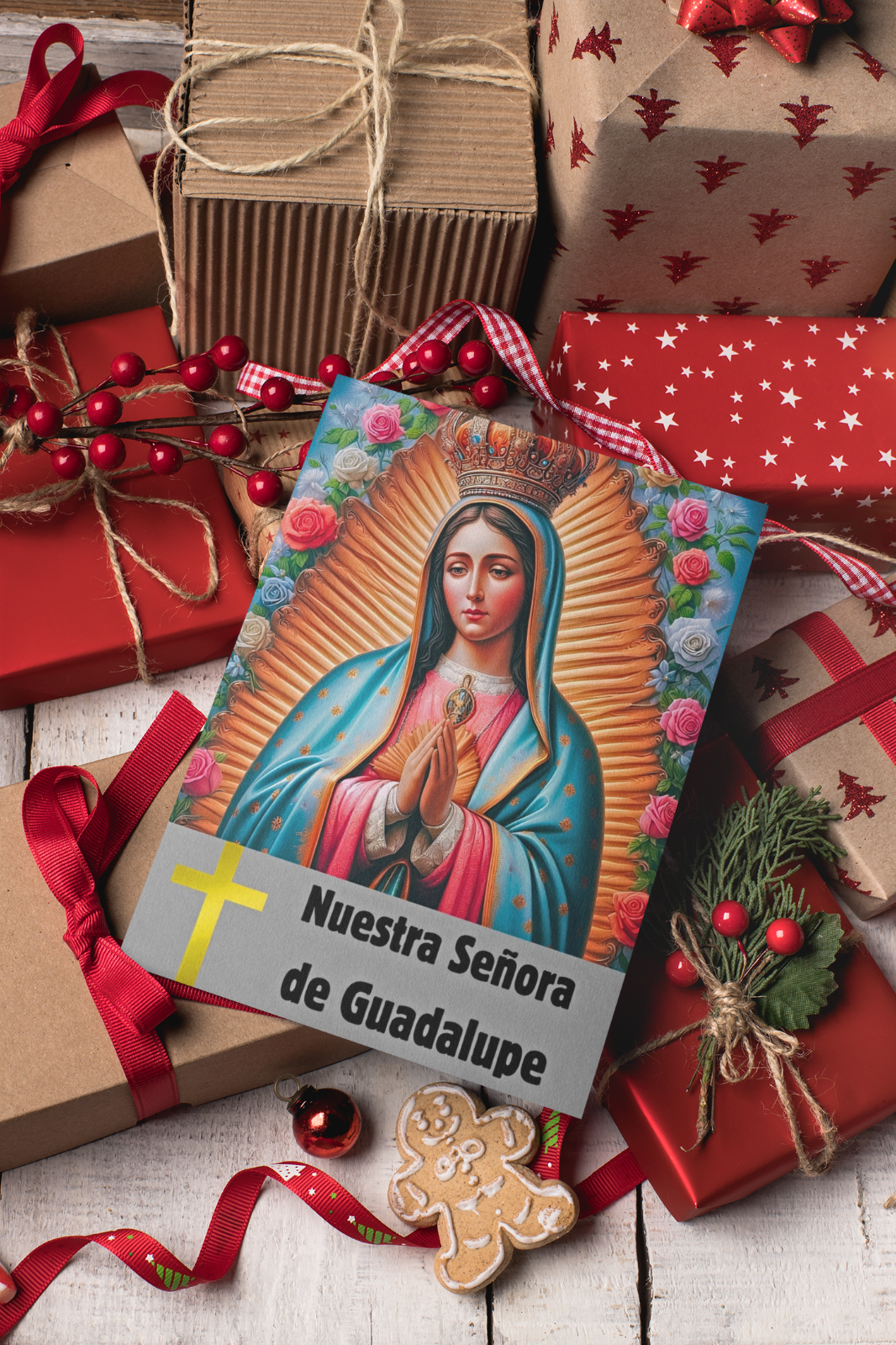 Nuestra Señora de Guadalupe Our Lady of Guadalupe Frameable Greeting Card 5X7 in