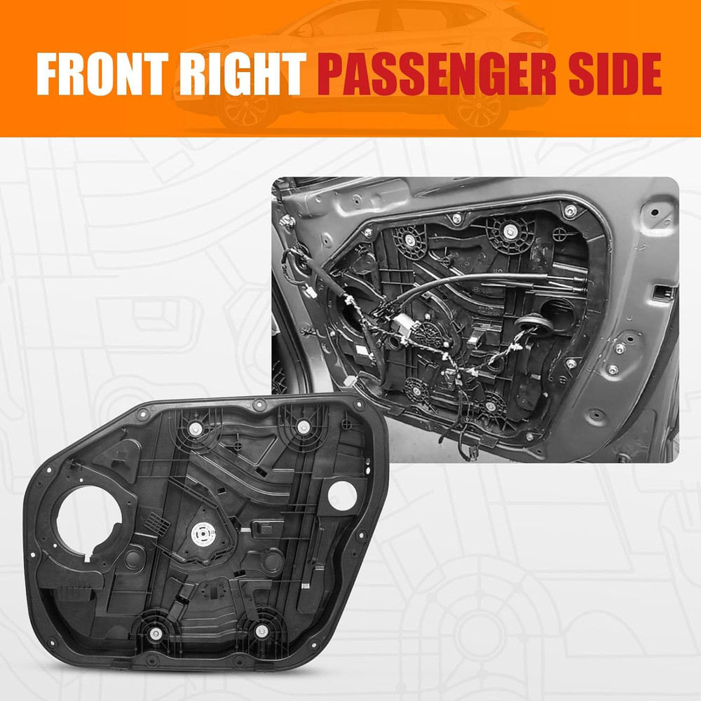 2016-20 Hyundai Tucson Front Right Window Regulator–Compatible Replacement