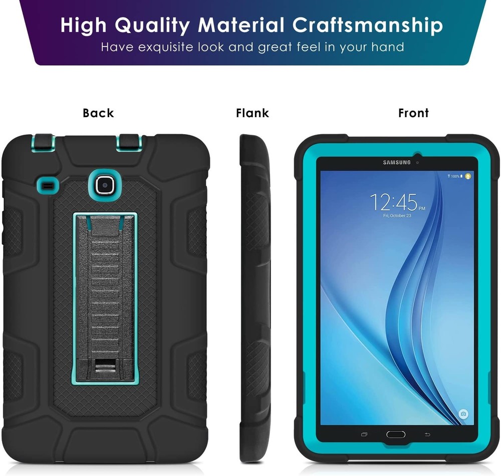 Case for Samsung Galaxy Tab E 8.0" 2016, Shockproof, Multi-Angle Kickstand