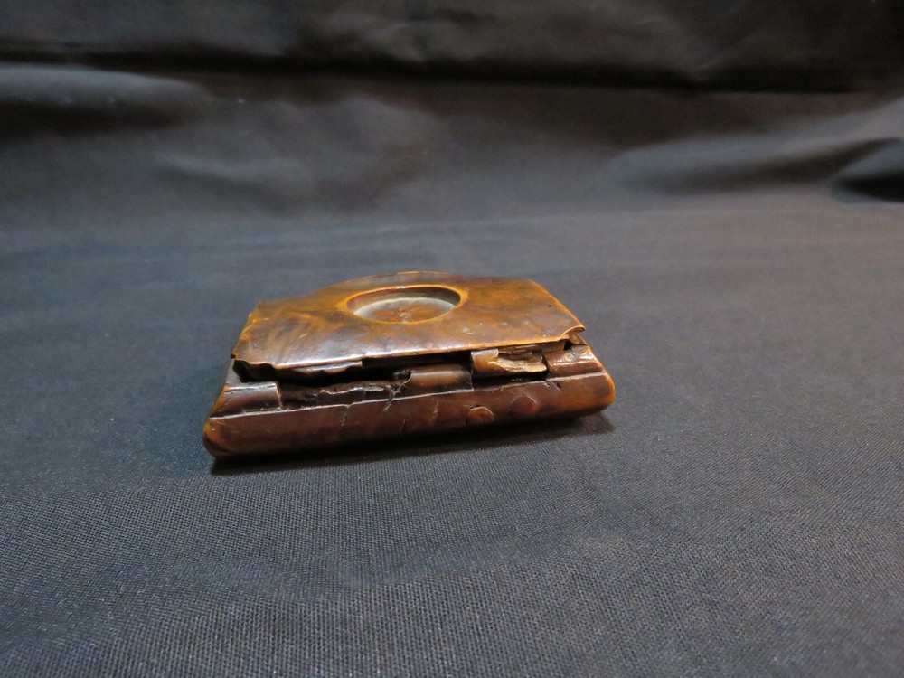 Vintage Wood Snuff Box, AS IS