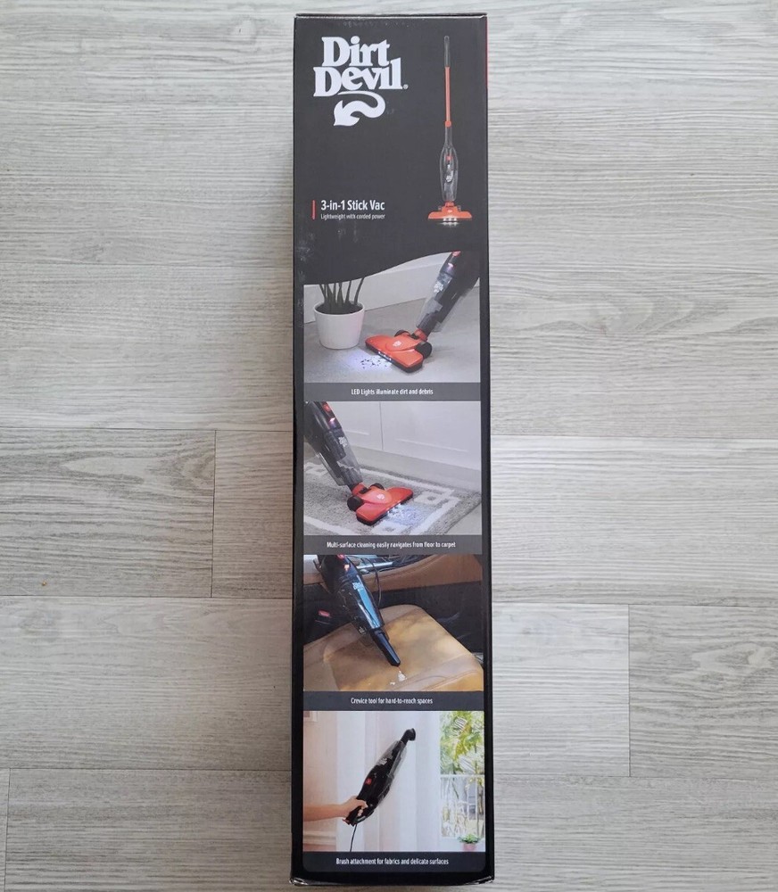 Dirt Devil 3-in-1 Lightweight Corded Stick and Handheld Multi-Surface Vacuum