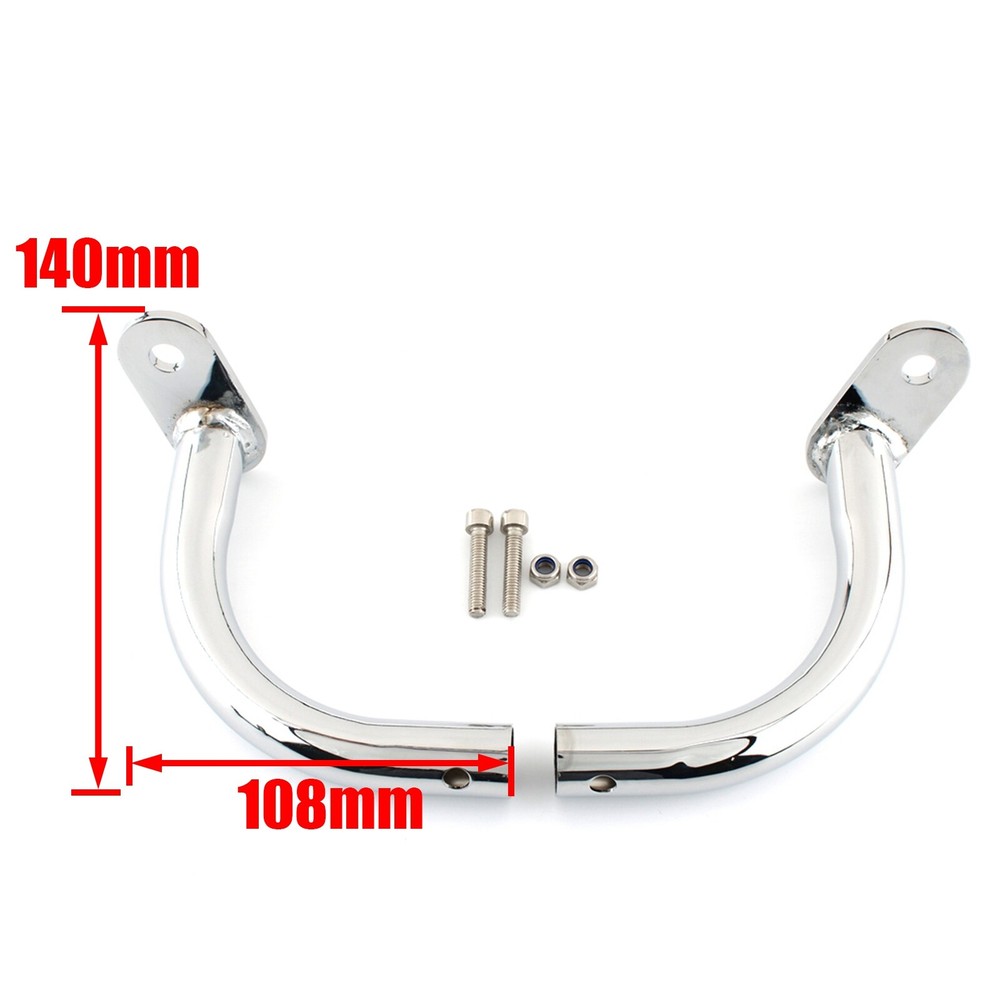 Chrome For 93-13 Harley Electra Glide Saddlebag Guard Eliminator Support Bracket
