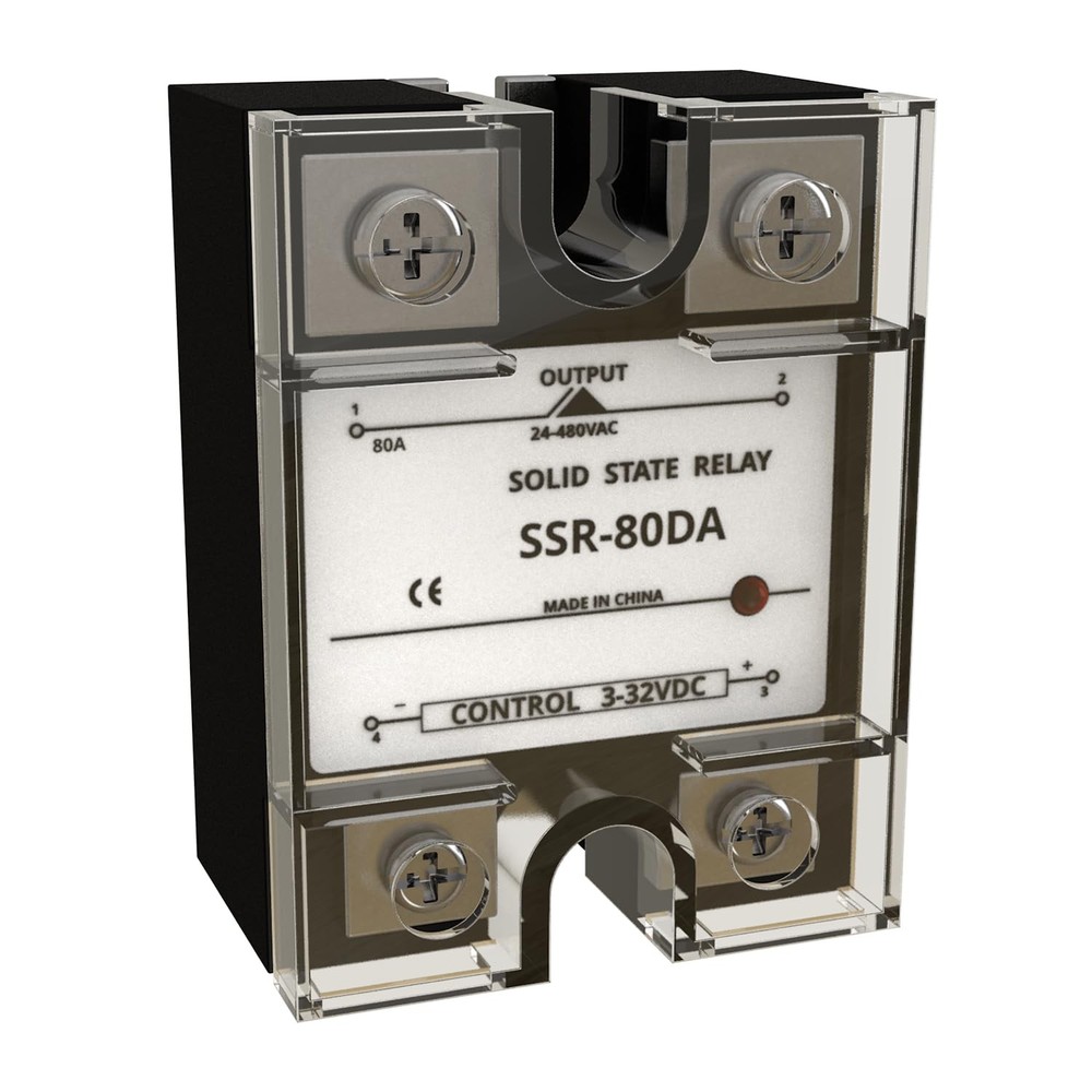 Single Phase SemiConductor Relay Module SSR80DA 332V DC Load 24480V AC