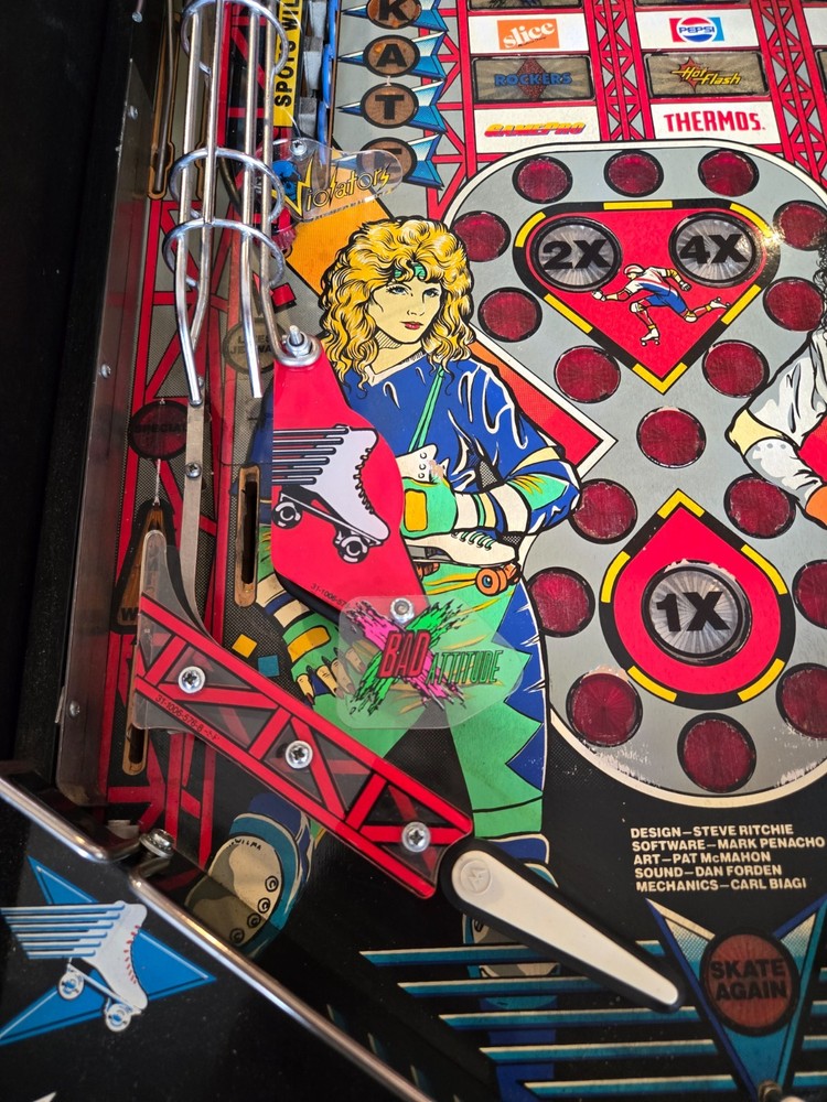 Refurbished Rollergames Pinball Machine (Williams) 1990