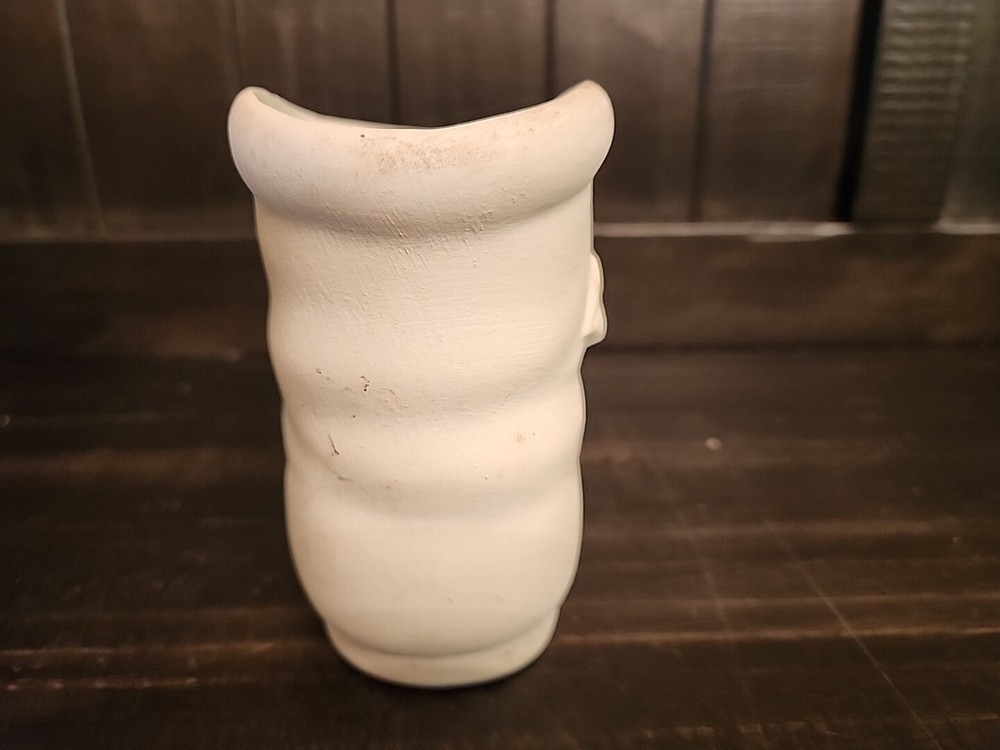 Vintage Ceramic Bisque Ready To Paint Santa Boot 4"