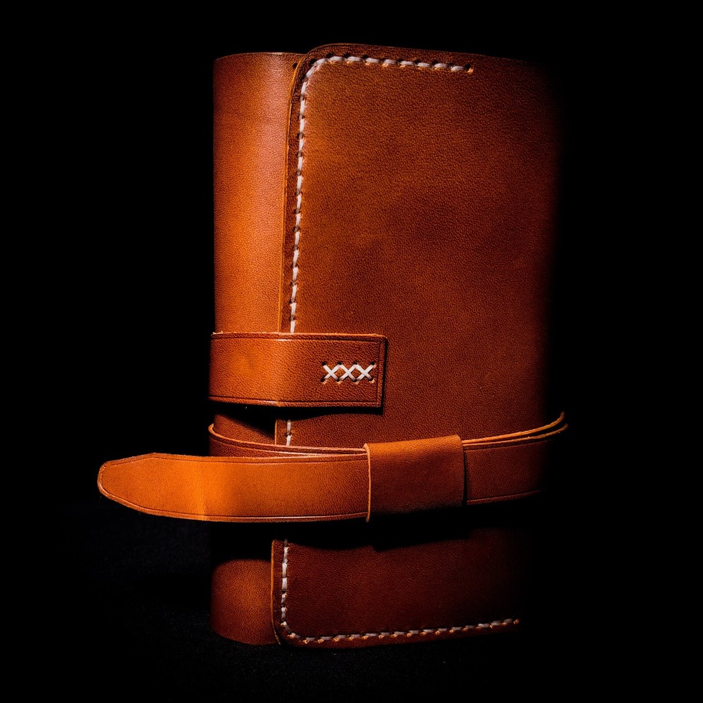Leather Pipe Roll for Tobacco. Pouch Case. Handmade