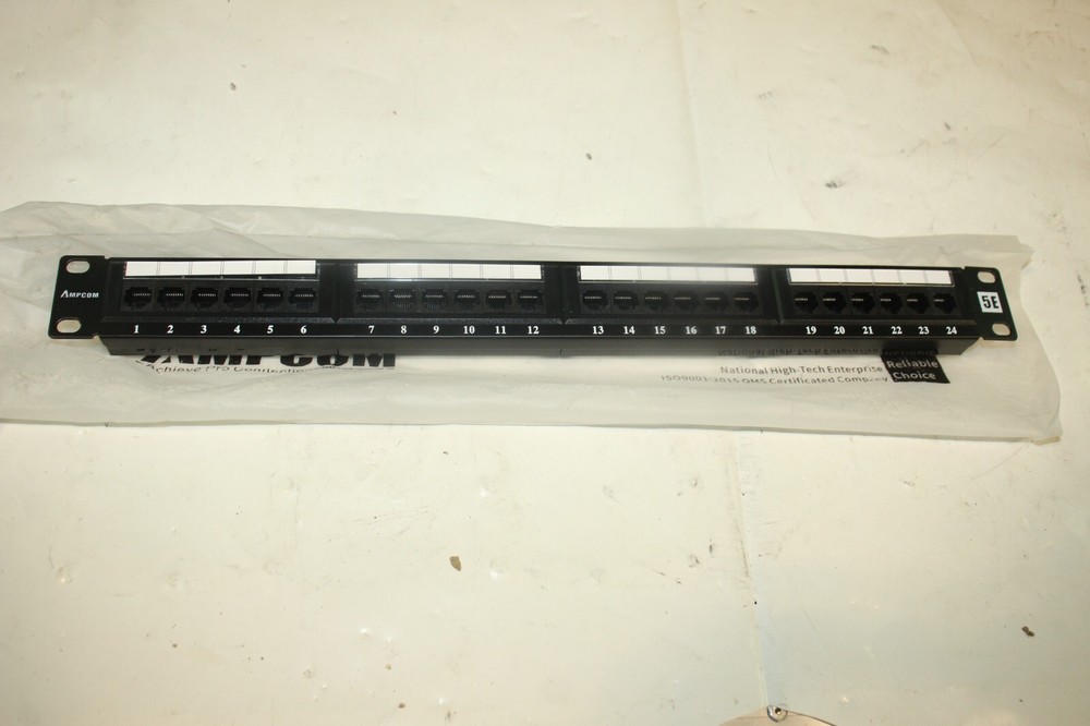 Ampcom 24 Port 5E Patch Panel