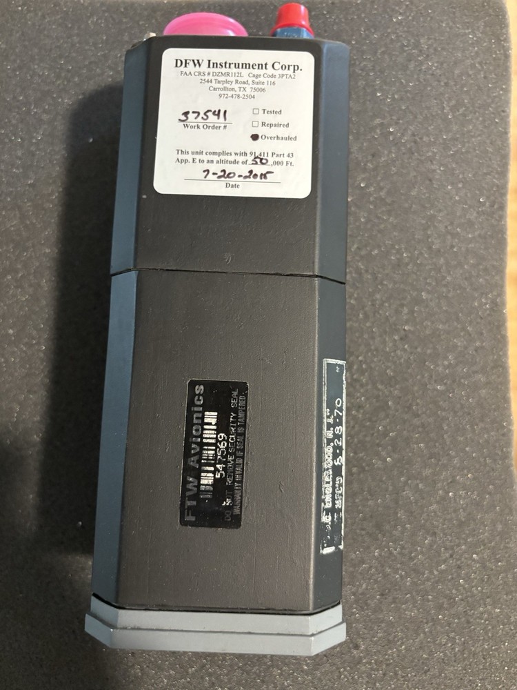 Encoding Altimeter PN: 518-16007-61 RANGE 50,000FT MAKE AN OFFER💥
