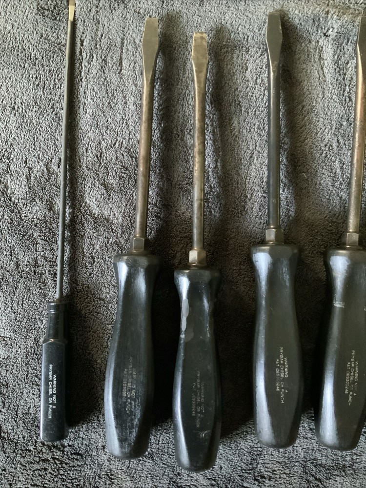 Snap On 7pc Screwdriver Set, Mixed Lot, See Pics….used…..surface Rust On Some