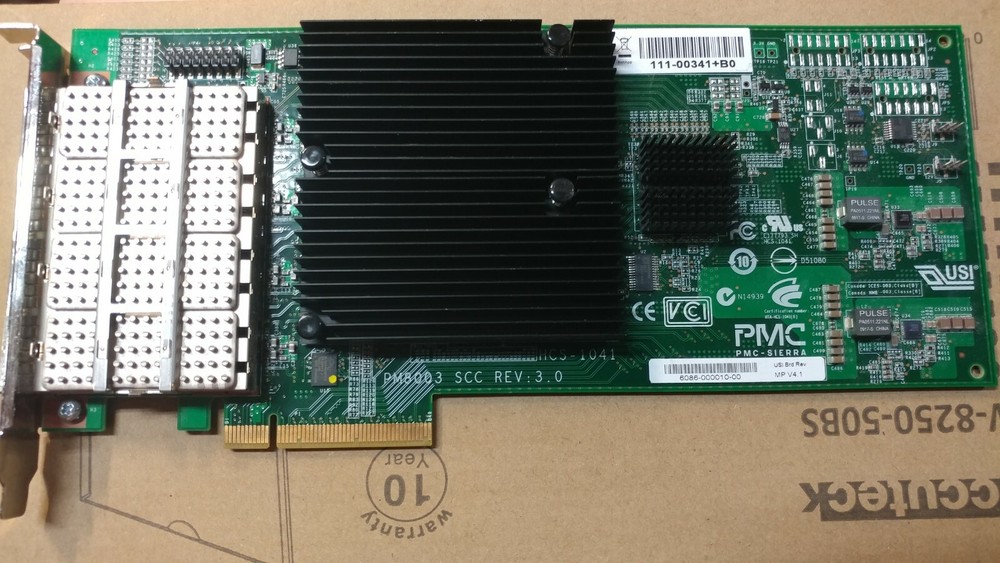 NETAPP PMC-SIERRA PM8003 SCC QUAD PORT NETWORK CONTROLLER // 111-00341