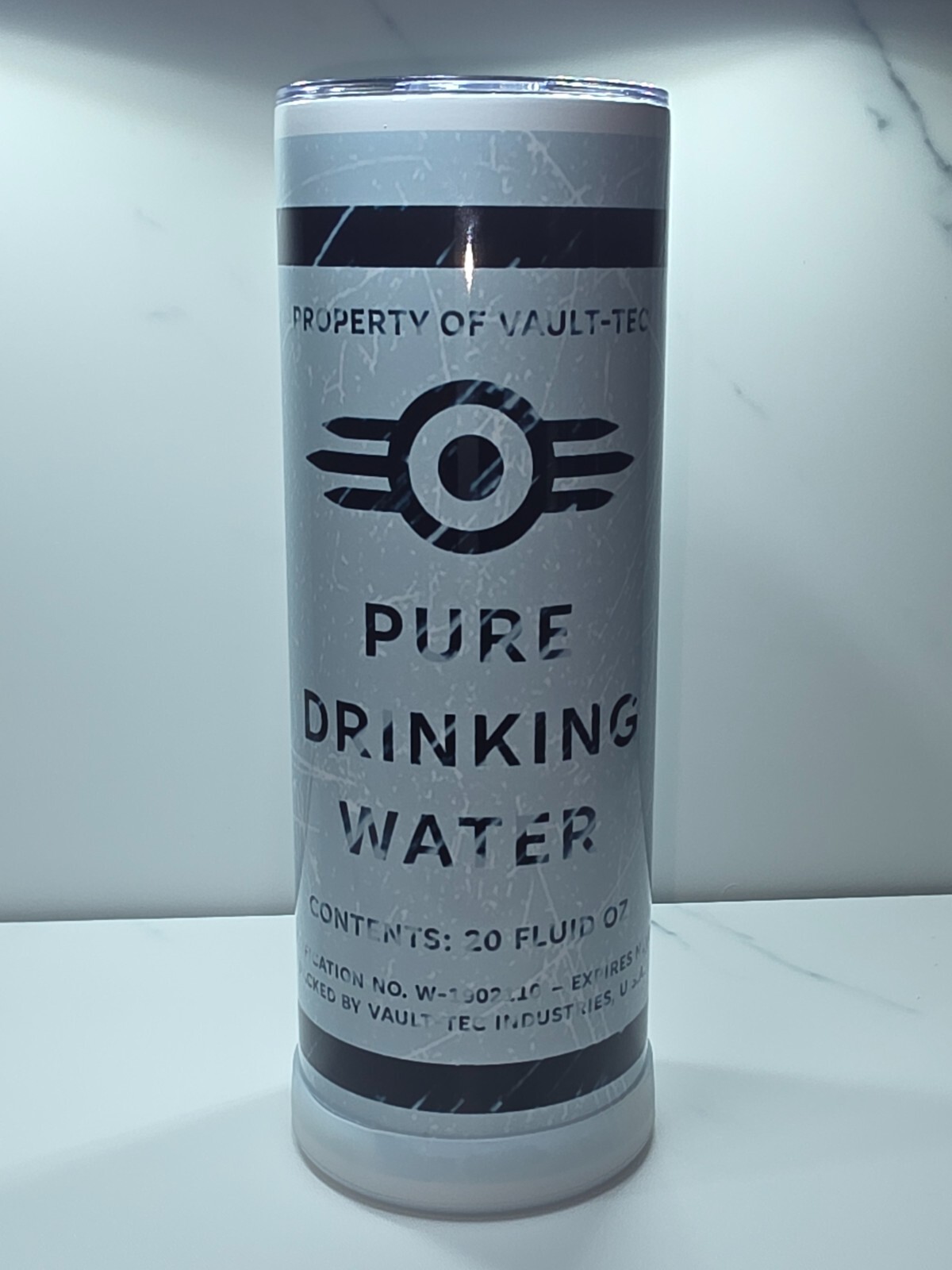 Fallout Vault-Tec Pure Drinking Water 20 Oz. Tumbler w/Metal Straw - FIVE STYLES