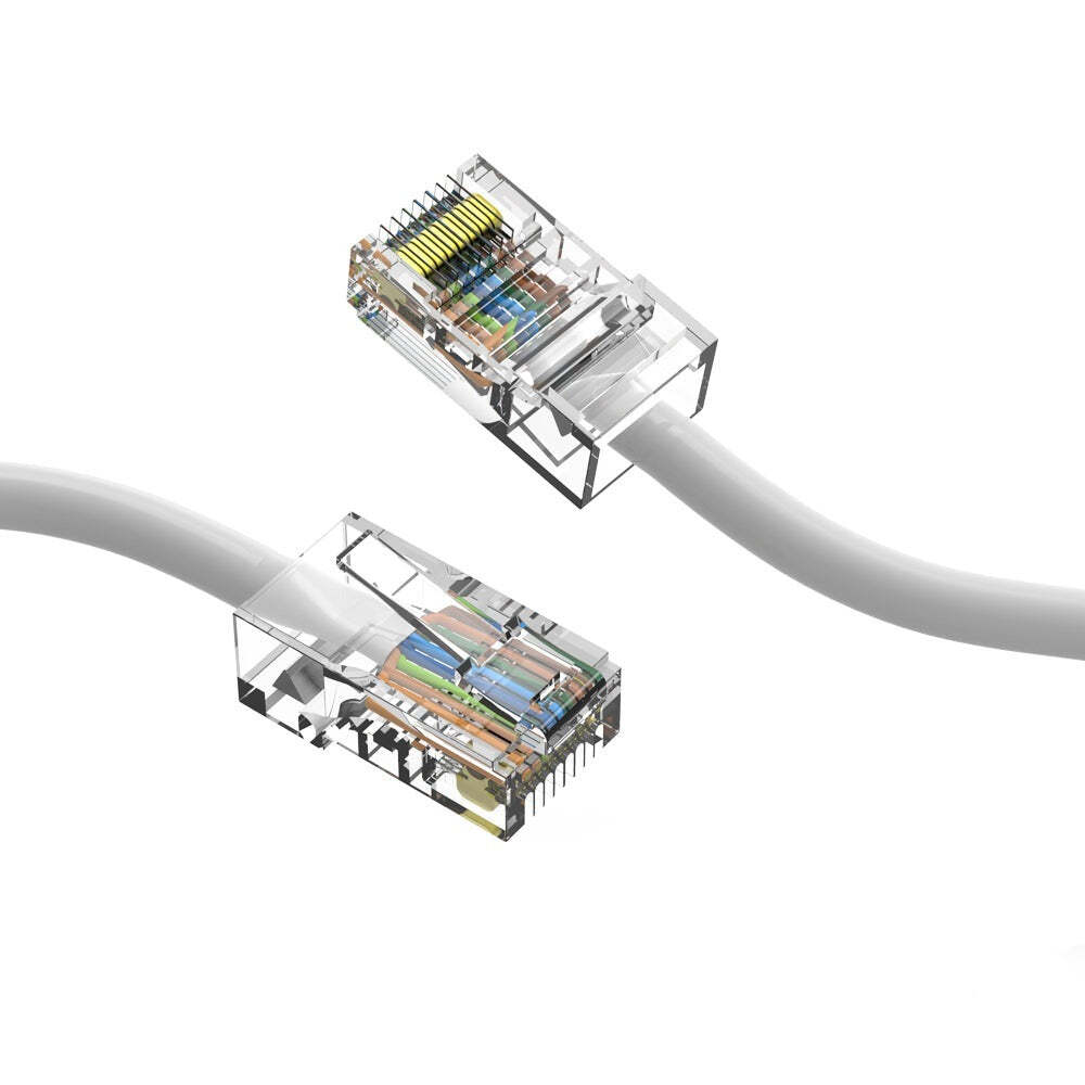 7Ft CAT6 UTP Ethernet Network Non Booted Cable White