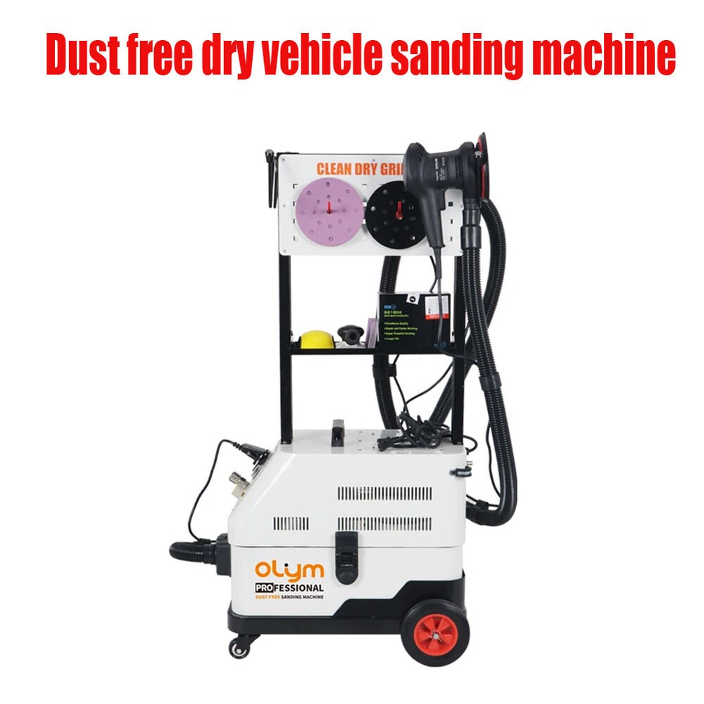 110V eccentric random orbit sander pneumatic air vacuum cleaner sanding machine