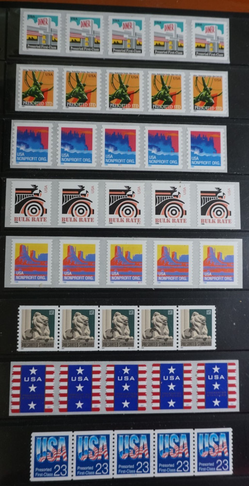 Excellent lot of Plate Number Coils MNH stamps