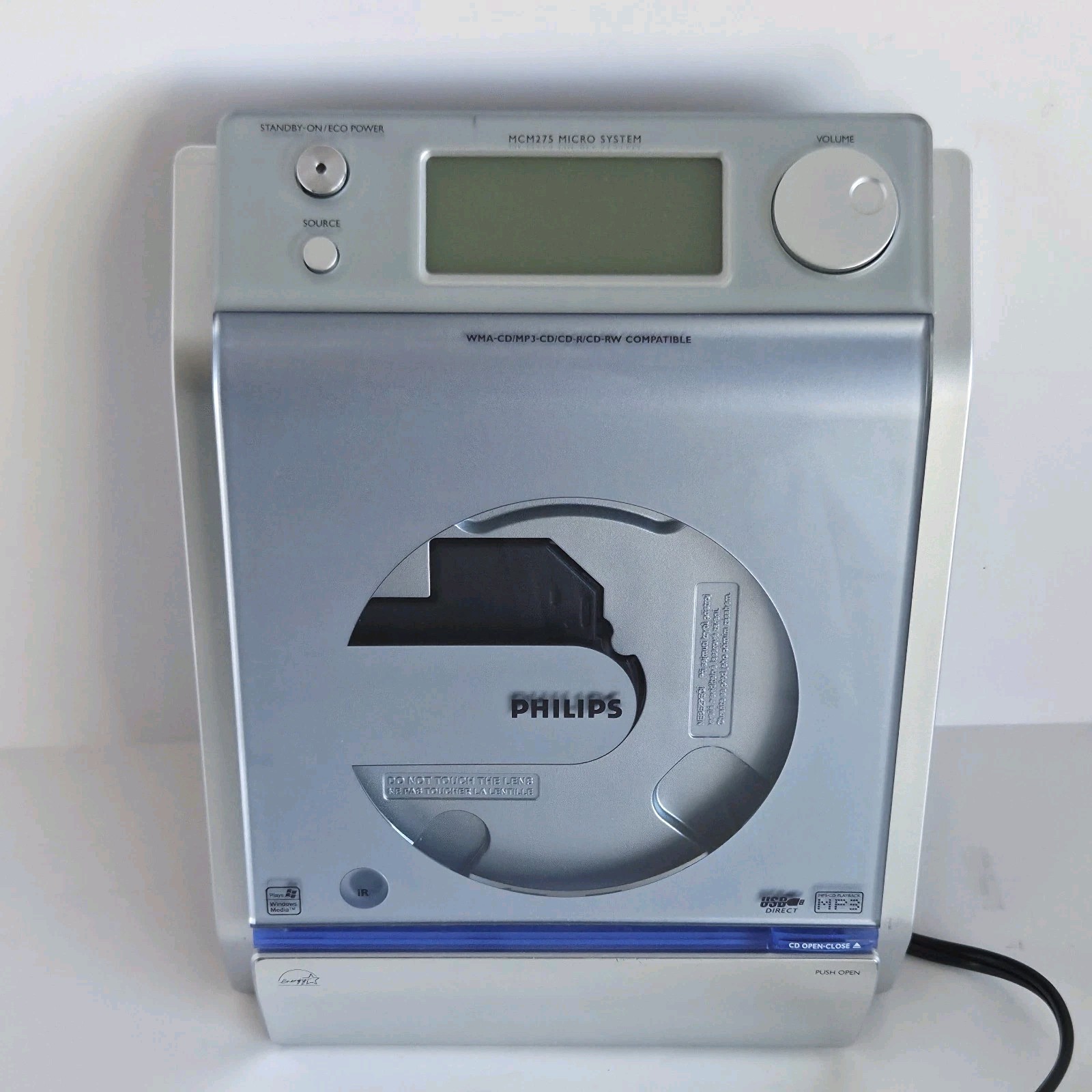 Philips Micro System MCM276R/37 Compact Disc AM/FM CD Player Stereo NO SPEAKERS