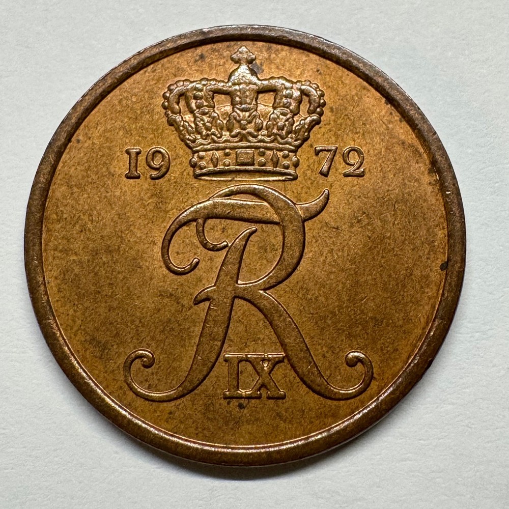 1972 Denmark 5 Ore - Coin #D-006