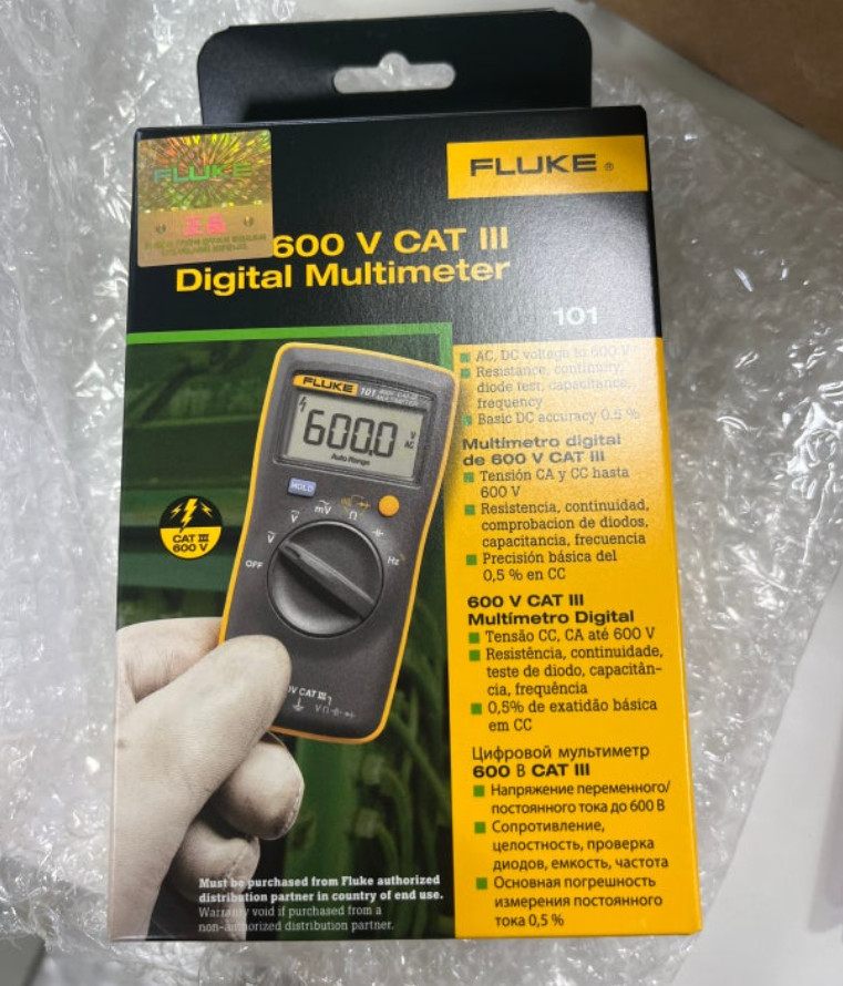 NEW FLUKE 101 Basic Digital Multimeter Pocket Portable Meter AC DC Volt Tester